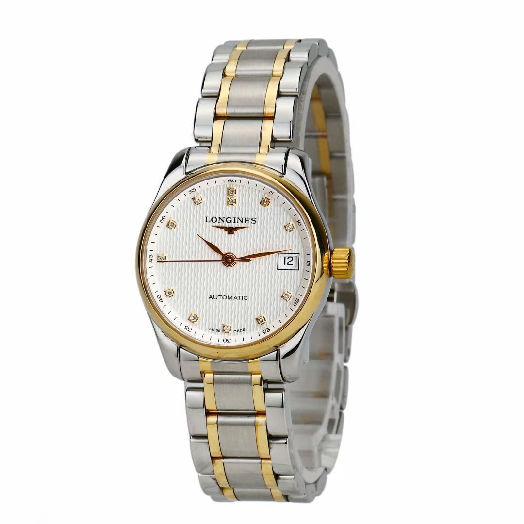 99新 Longines/浪琴 名匠18k钻/L2.128.5.77.7/25.5mm简约经典