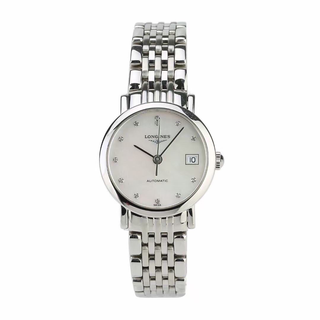 99新 Longines/浪琴 博雅贝母钻/L4.309.4.87.6/25.5m女款