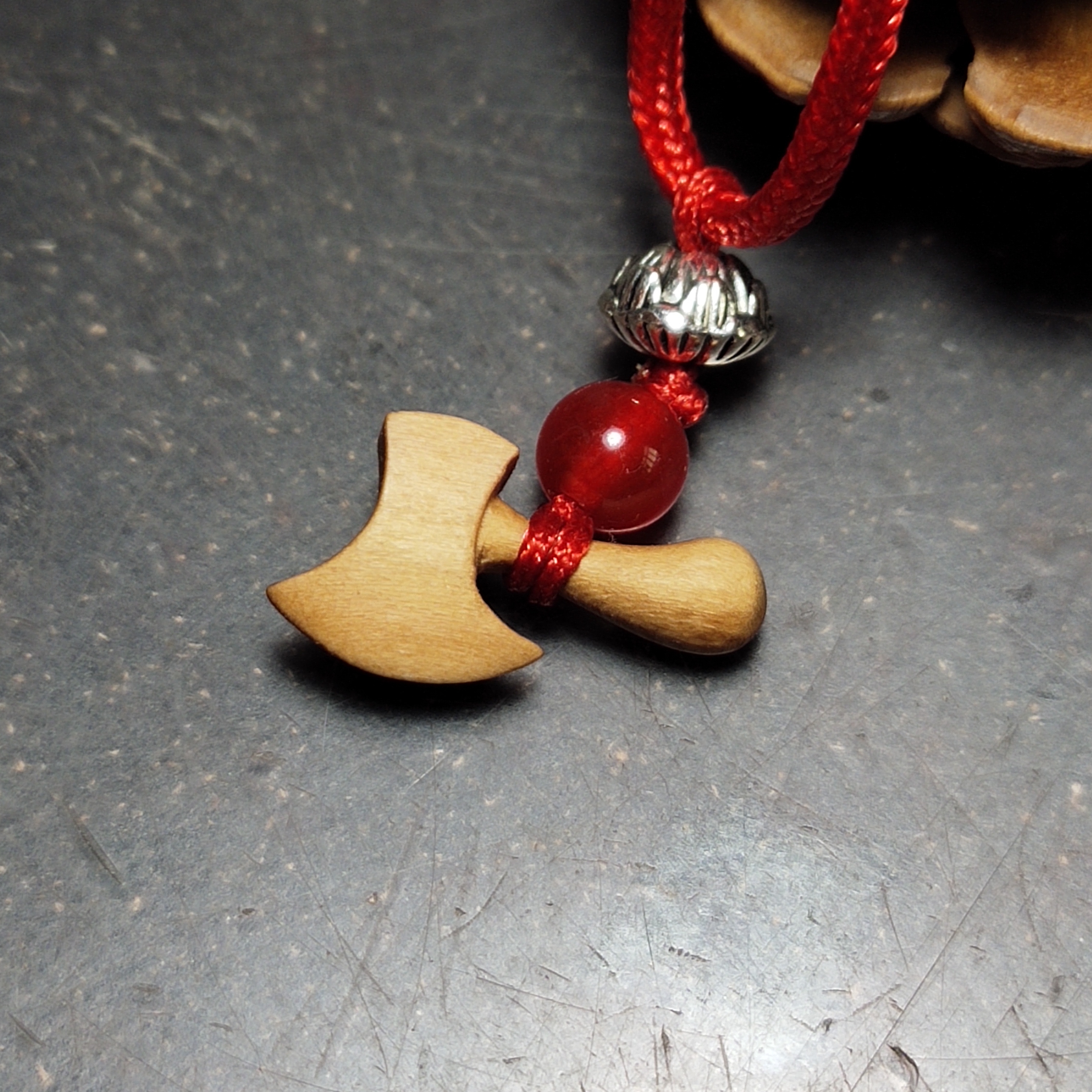 纯手工桃木斧子挂件男女通用儿童随身钥匙扣挂件桃木剑手机链脚链