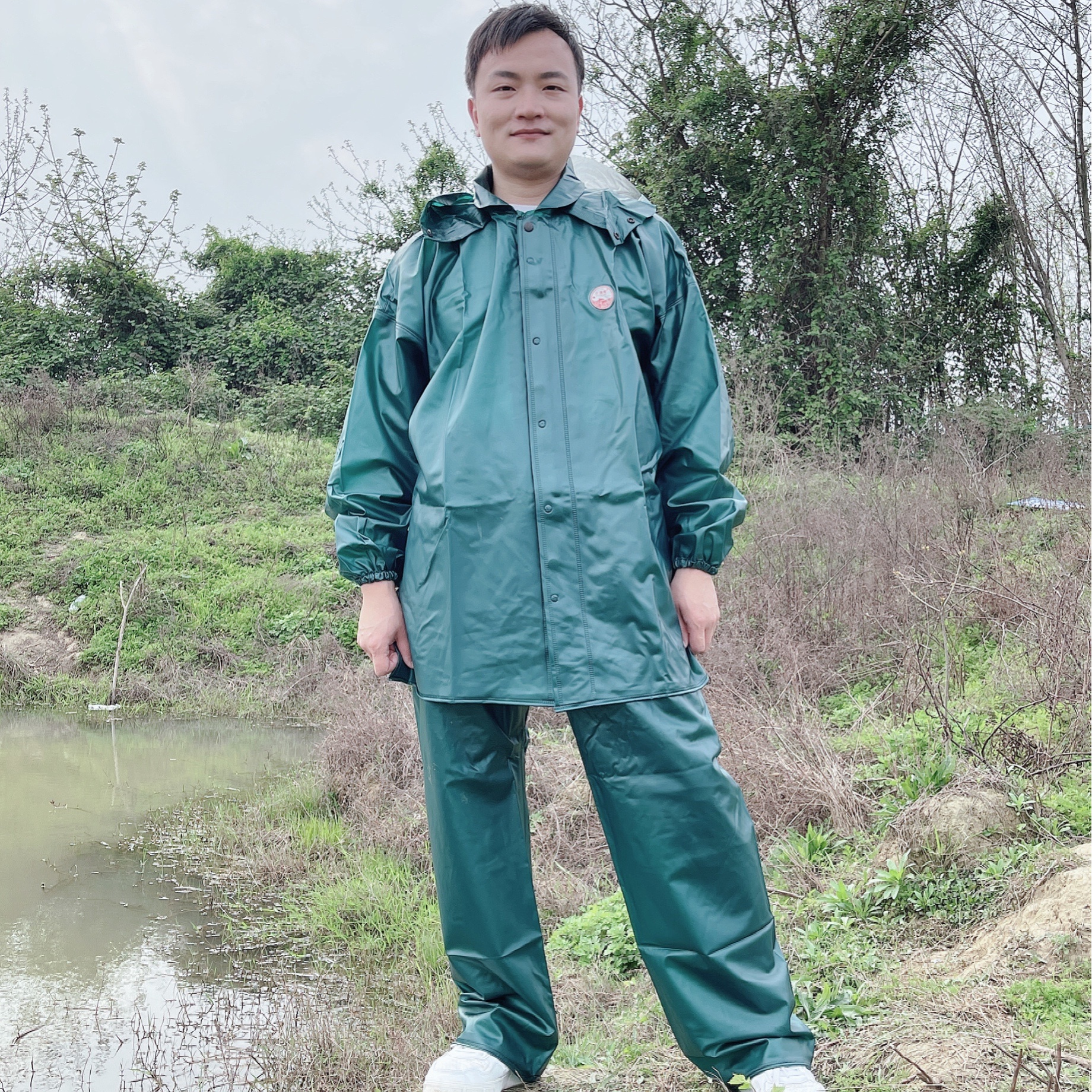 打渔郎包邮成人雨衣雨裤套装耐用分体不变硬纯胶质劳保暴雨通用
