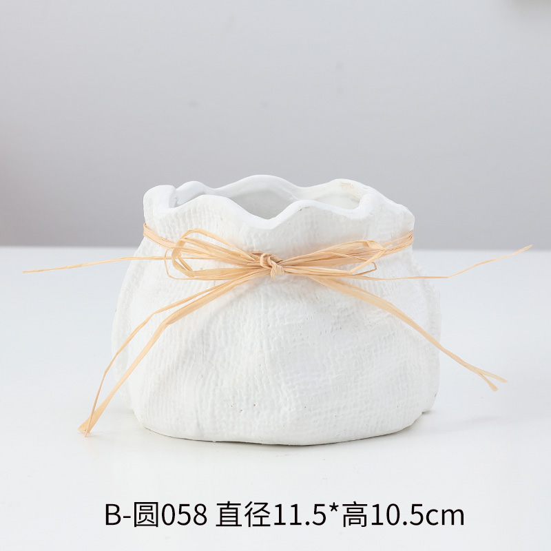 陶瓷陶土小花盆圆058（拍1发2）