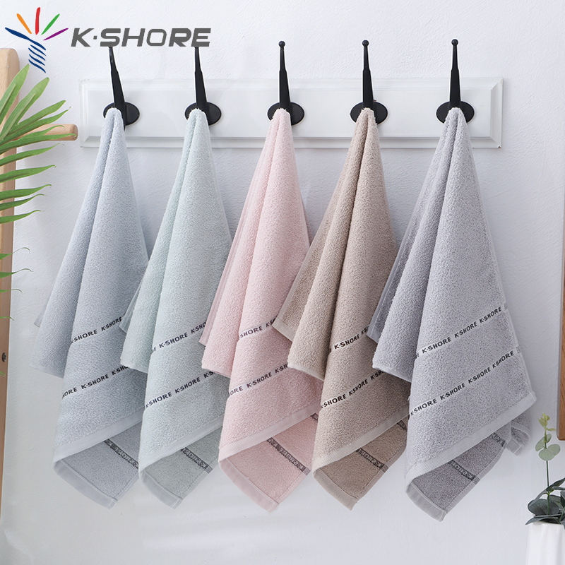 金号纯棉洗脸毛巾素色柔软家用洗澡巾吸水不掉毛成人加厚情侣面巾