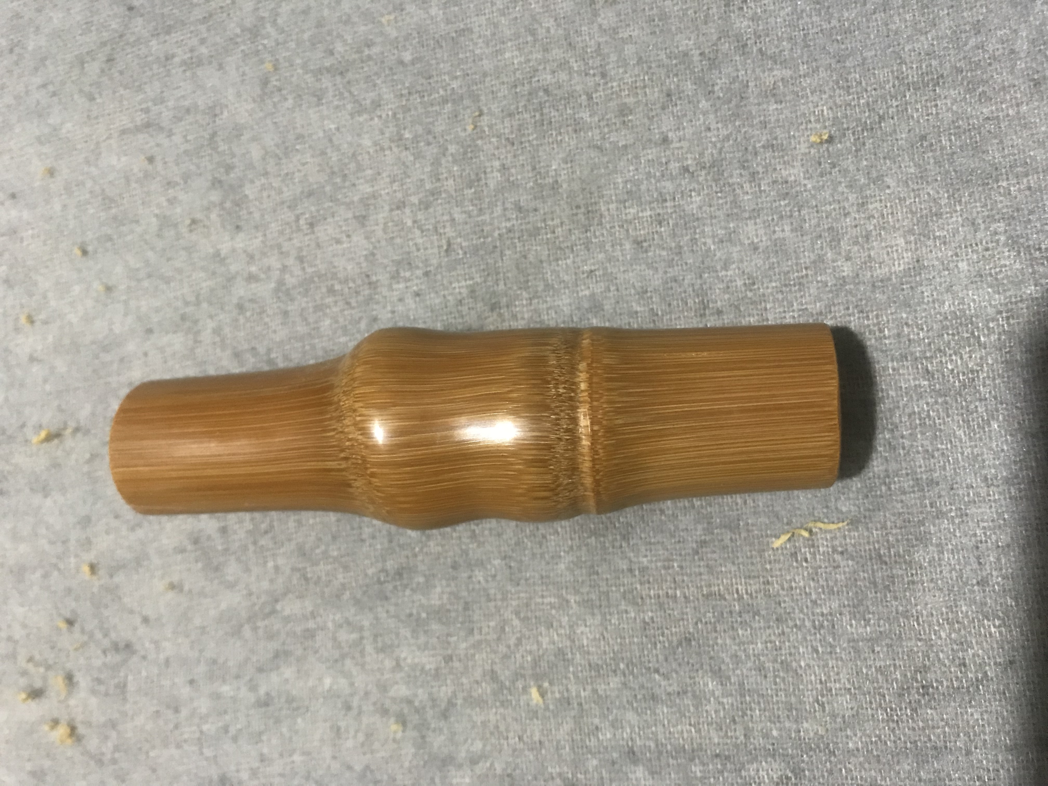 实心玉竹红心老料手把件手持料