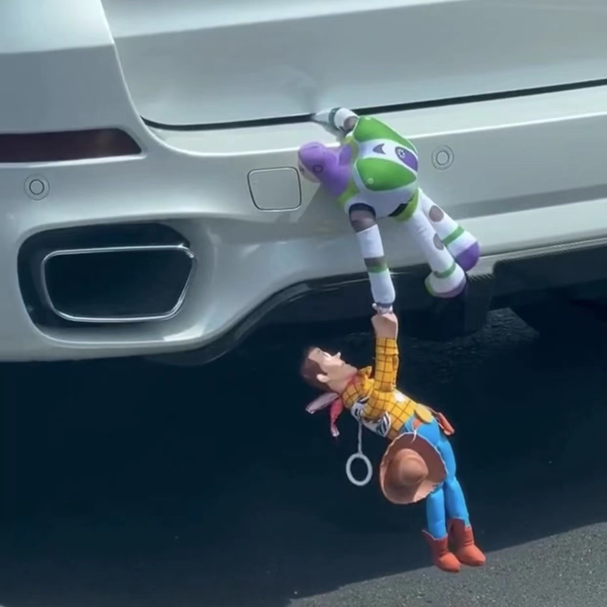 巴斯光年救援胡迪汽车挂件玩偶车尾搞笑公仔车外观装饰