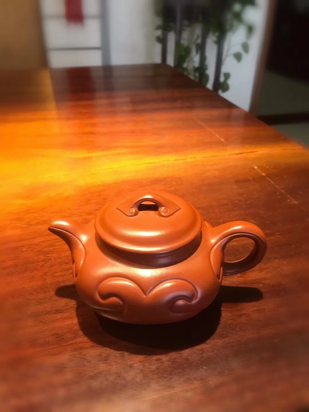 丁亦琴作品:四方如意，半手朱泥， 250CC