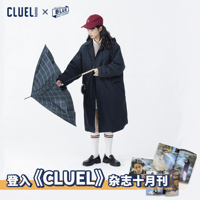 NOTHOMMEBLUE蓝岐CLUEL日杂款冬季SOLOTEX三防棉服情侣风衣棉衣男
