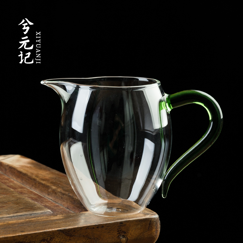 公道杯玻璃茶具分茶器带茶滤一体泡茶杯高端公杯茶海茶漏套装日式