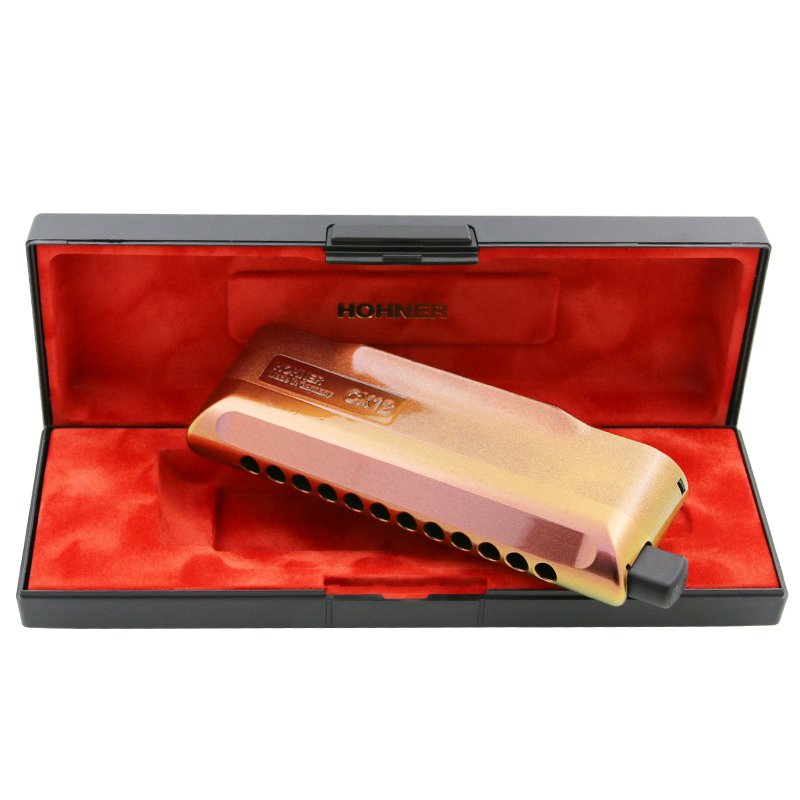 和来HOHNER德国原装进口12孔JAZZ专业高级演奏C调CX12半音阶口琴