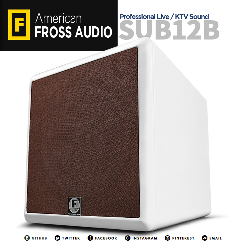 Fross/沸斯SUB12B低音炮12寸专业KTV音响家庭影院重低无源低音炮