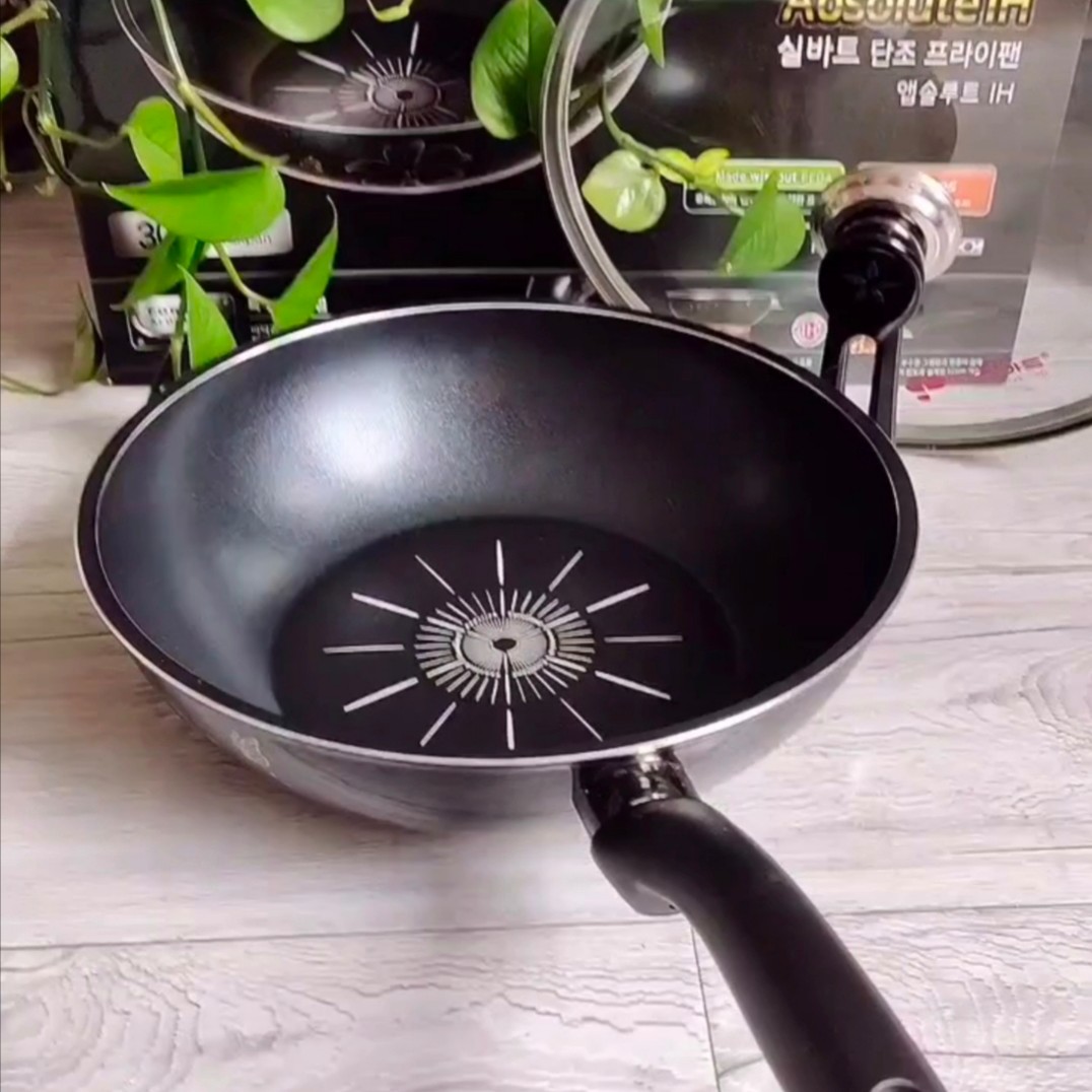 名品砖石漆炒锅   煎锅  煤气电磁炉通用(新疆西藏青海不包邮)