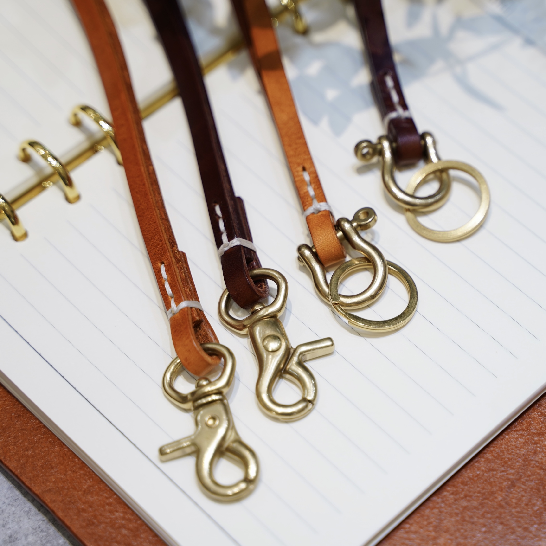 【十木木】手工复古挂绳 头层植鞣牛皮 纯铜五金