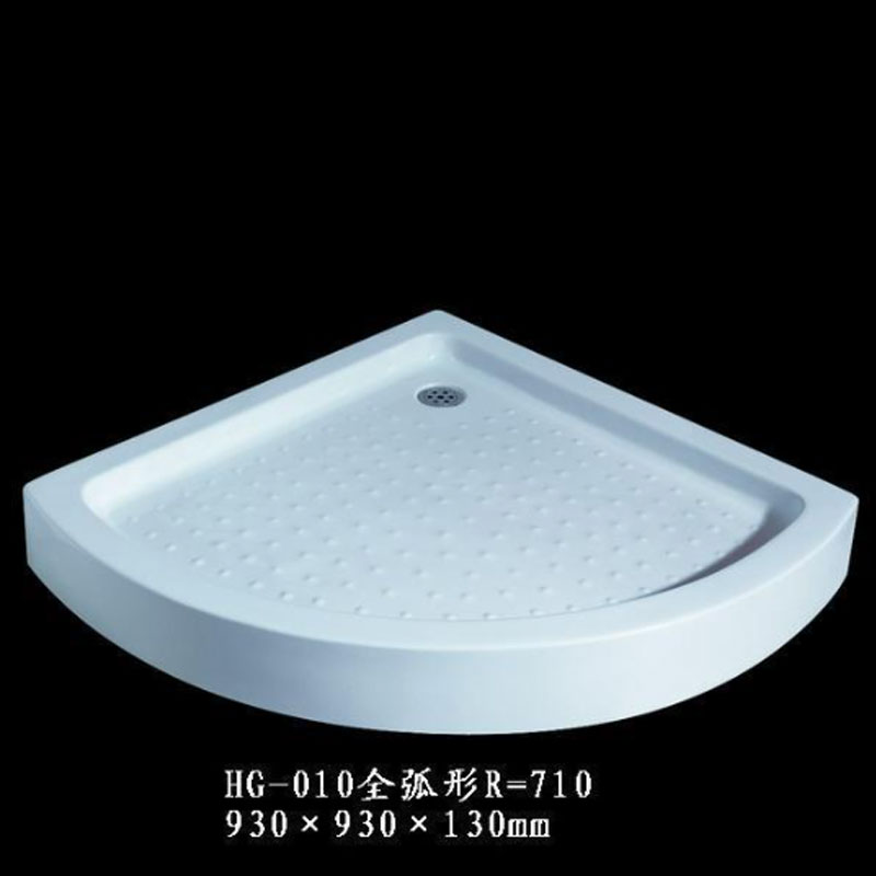 MY HOME/仟盛嘉淋浴房底盆底座弧扇形亚克力加厚浴室防水底盘防滑