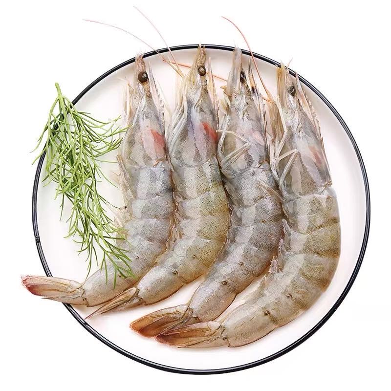 连云港发货  新鲜大号30-40海洋大虾 肉质紧实速冻大虾 1.65kg/盒