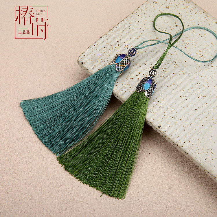 【多买多减】8厘米景泰蓝穗子手机壳书签挂件装饰小物件DIY吊穗挂件