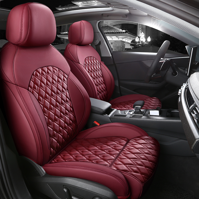 2024新款菱格纹路汽车坐垫四季通用全包围专车专用定制汽车座椅套