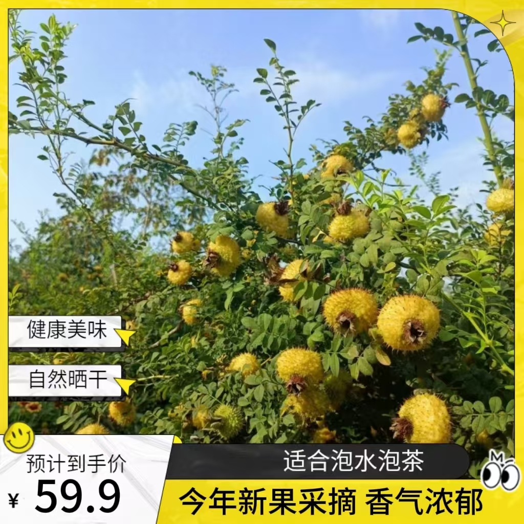 四川射洪复兴刺梨果干冲饮泡水泡茶自然晒干香气浓郁220g包邮