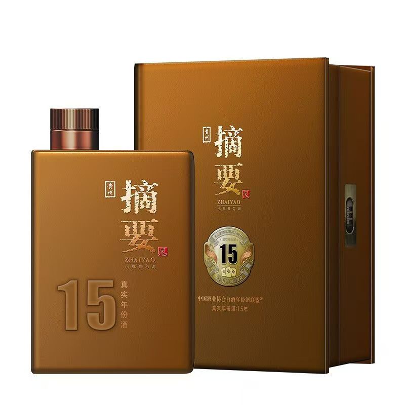 摘要 酒摘要真实年份15   酱香型白酒53度500ml