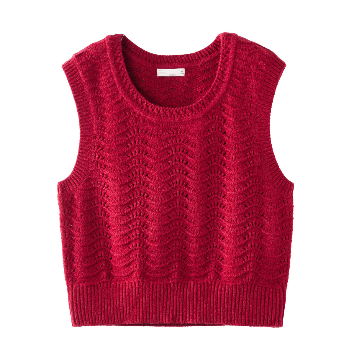 【欧若风新品】茵曼秋季复古红外搭针织马甲背心女百搭叠穿毛衣上衣