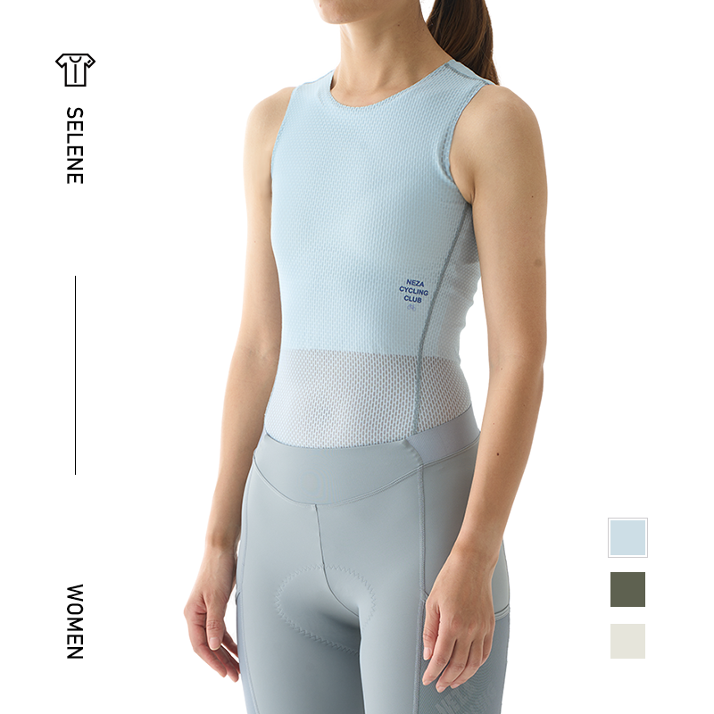 NEZA「蟾.照夜」骑行排汗衫男女夏款透气轻量公路自行车打底上衣