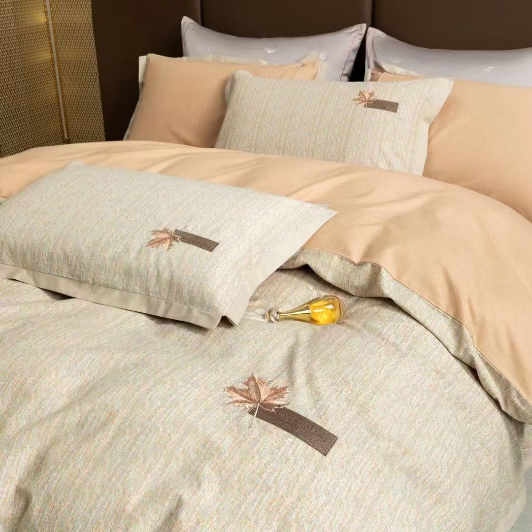 新疆长绒棉磨毛四件套轻奢简约学生加厚印花宿舍单人小清新斜纹