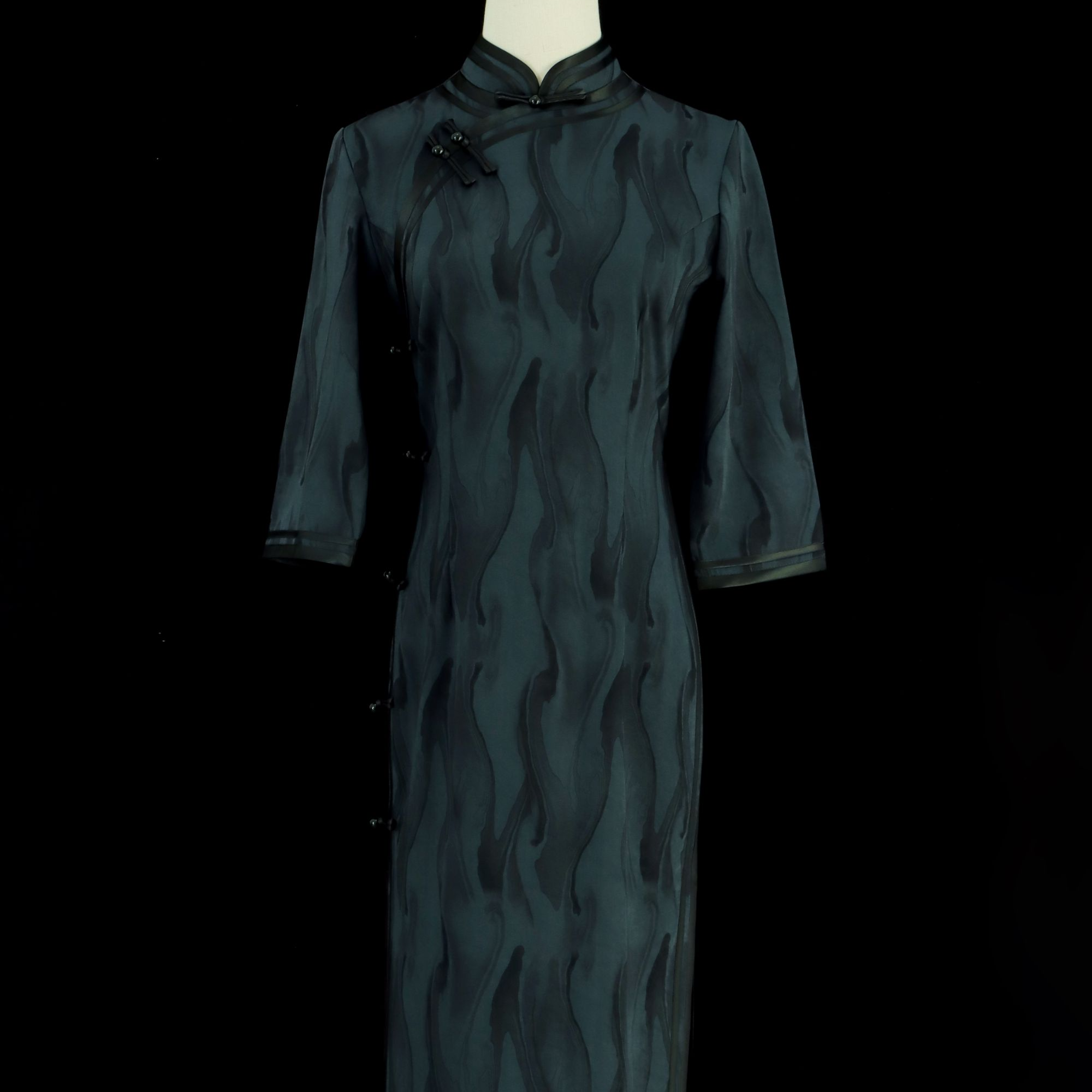 【水漾】2024新款中国风修身复古气质长款旗袍