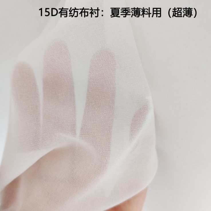 15克112宽进口低温衬布料粘合衬衬真丝衬衬布超薄衬布