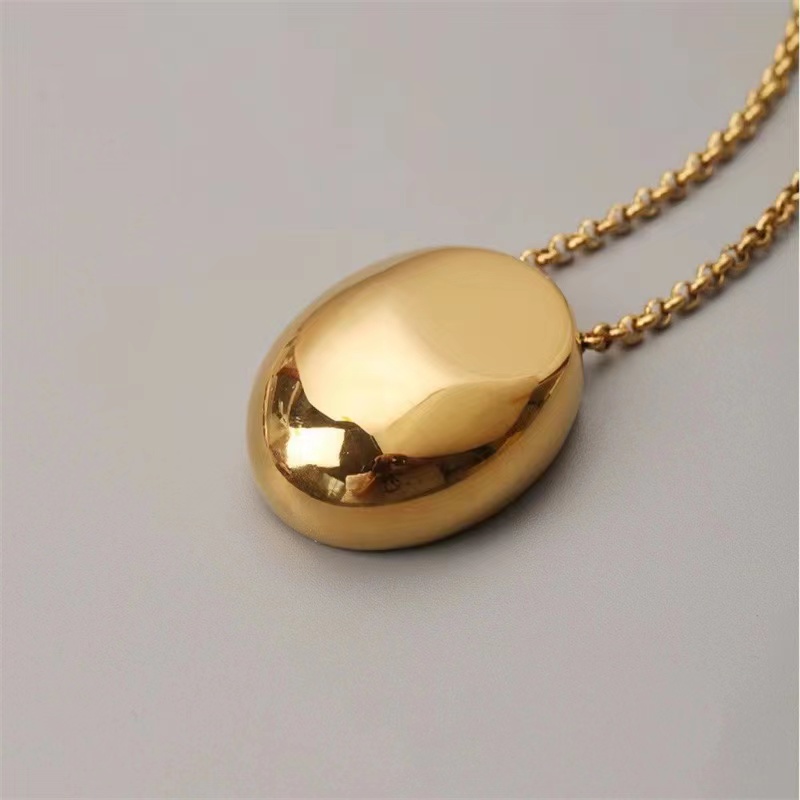 不褪色水滴几何ins极简个性简约轻奢小众毛衣链金银随机项链