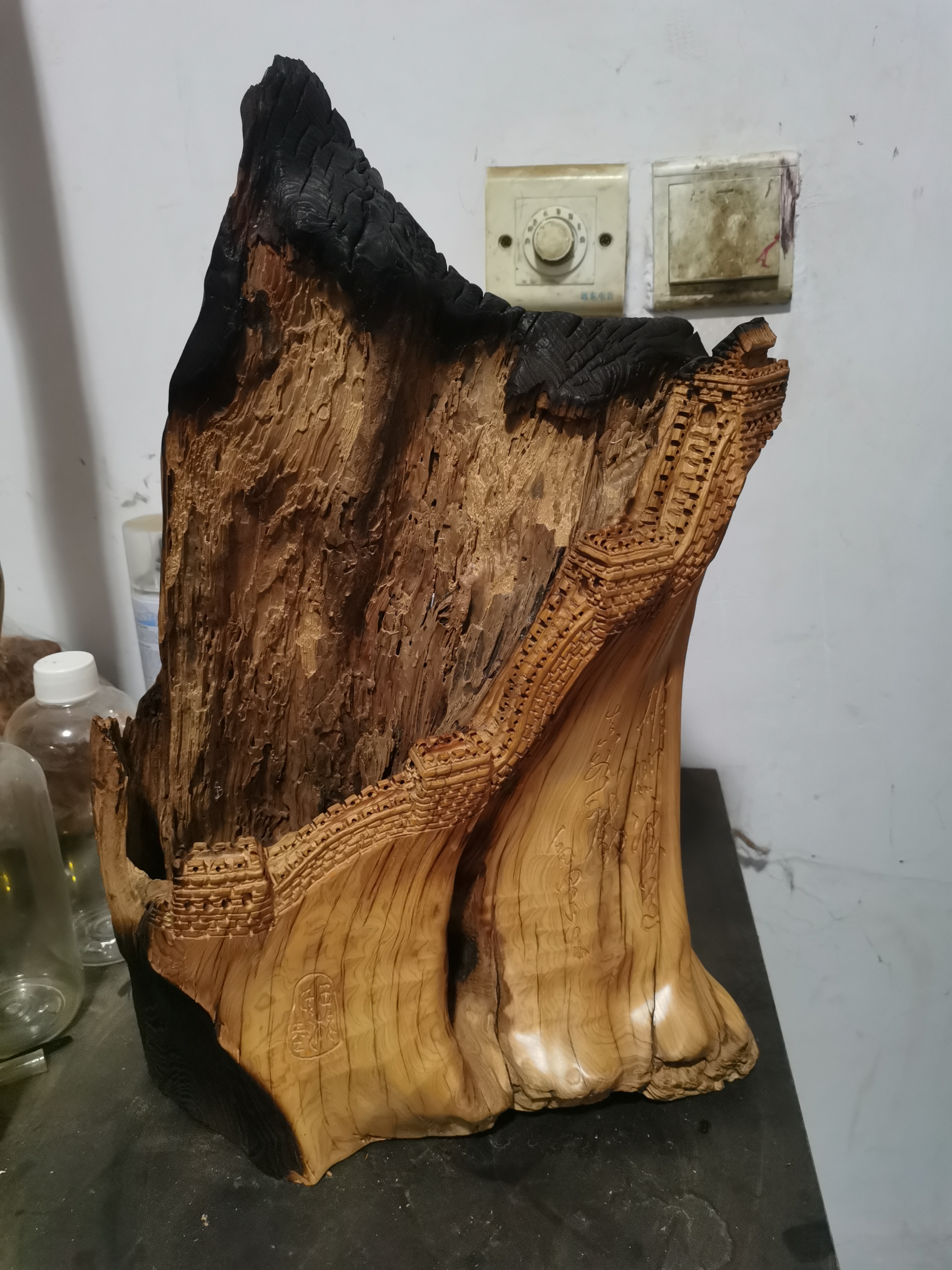 太行崖柏成品雕刻手把件摆件