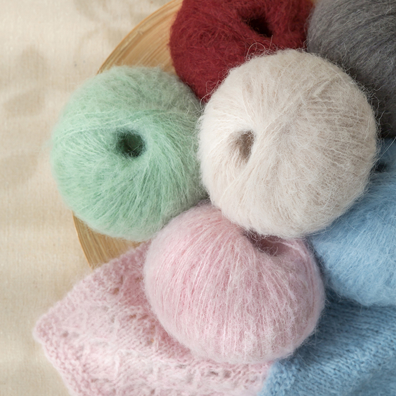 苏苏姐家莫兰迪旷野手工DIY羊毛羊驼手编线围巾帽子衣服毯子毛线