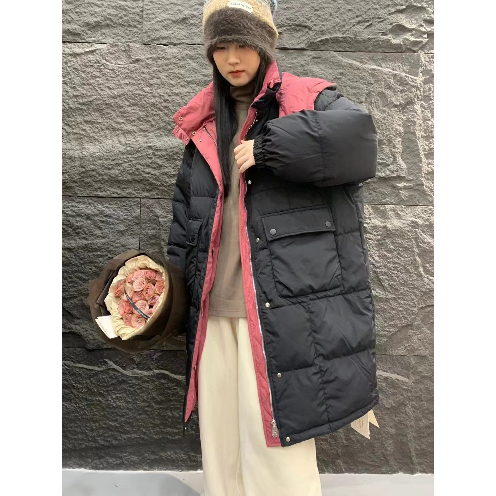 【妞总推荐】冬 G2037-中长款羽绒服 欧货 时尚 连帽羽绒服【2037】