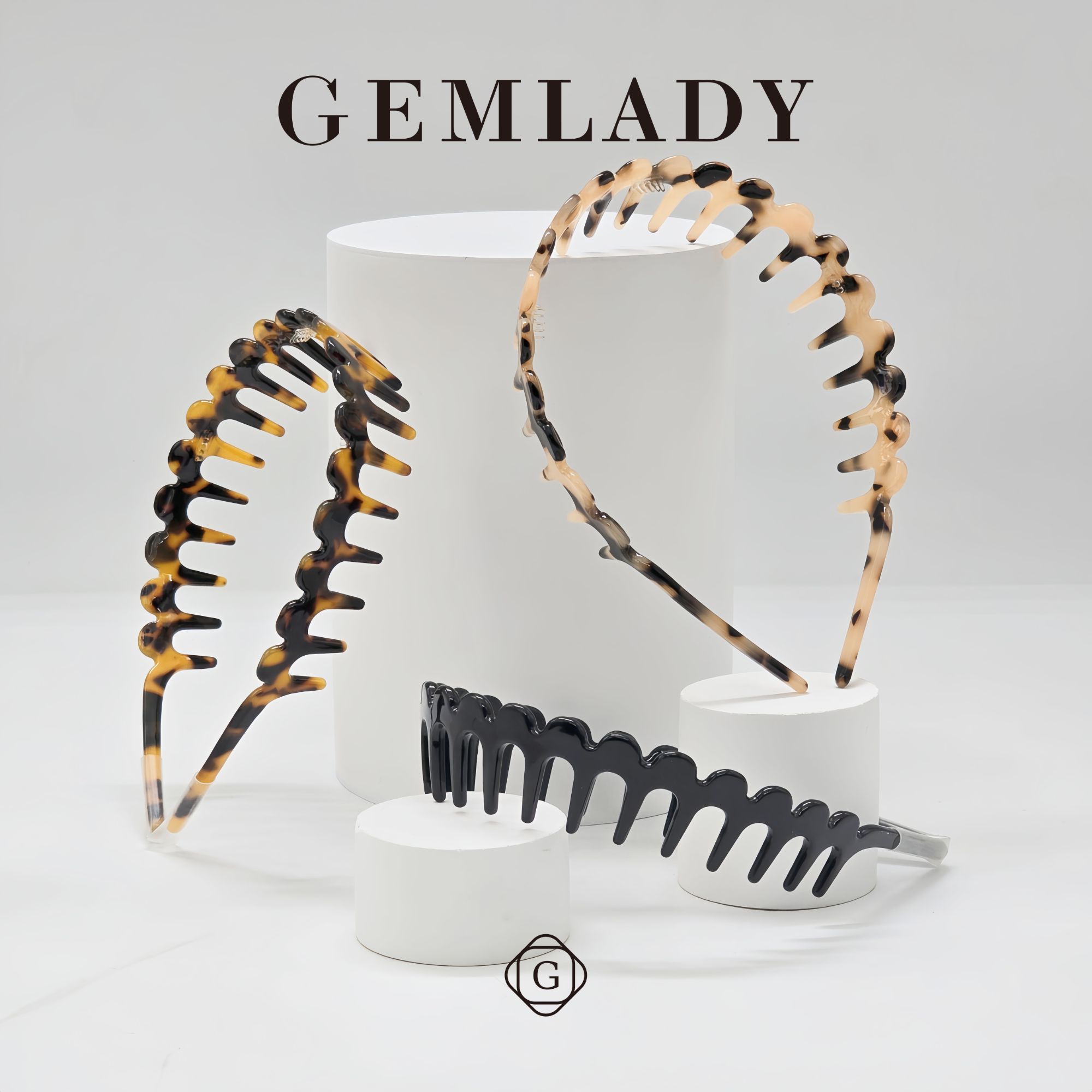 GEMLADY/宝石少女【海浪】原创高级醋酸波浪形发箍气质优雅