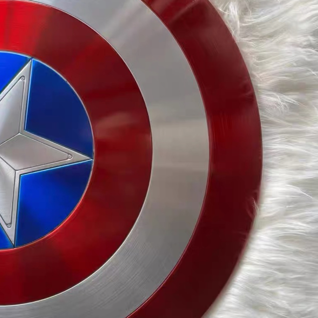 漫威复仇者联盟美国队长武器全金属盾牌1：1道具定制战损版收藏