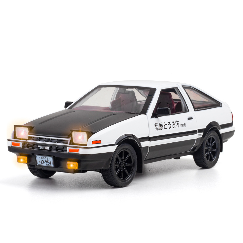 仿真1比24AE86合金跑车模型摆件儿童玩具跨境批发
