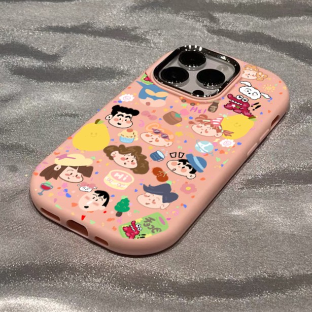 涂鸦集合肤感壳用苹果15手机壳iphone13/14promax防摔12/11软可爱