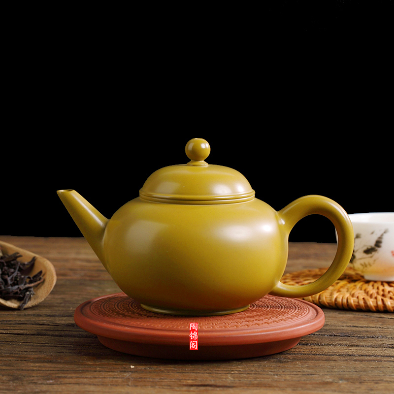 章泽伟水平壶潮州手拉壶黄金段泥薄胎全手工功夫茶50-130CC陶锦阁