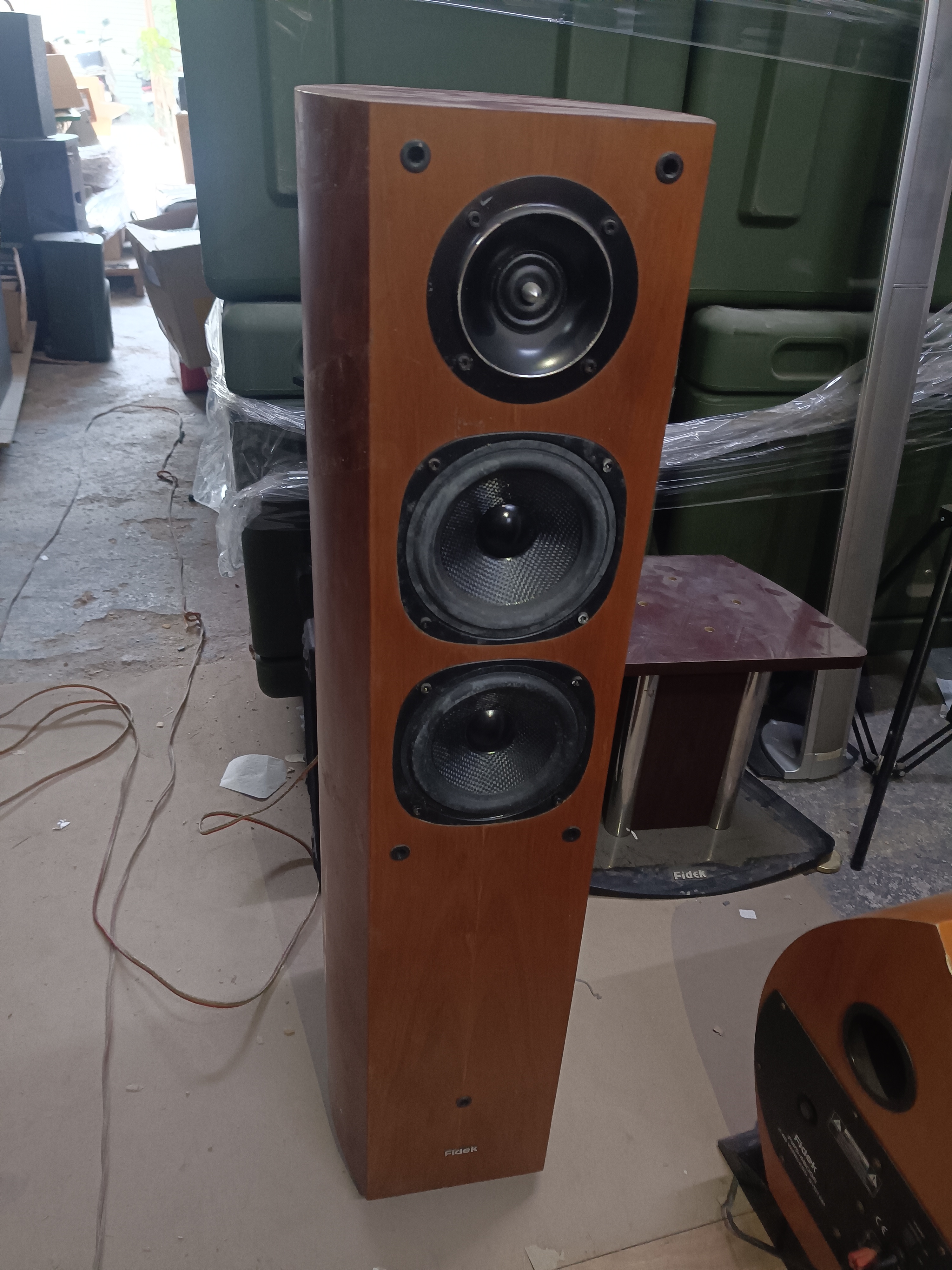 95新  飞达双6寸编织盆低音喇叭，子弹头高音落地HiFi音响，不包邮