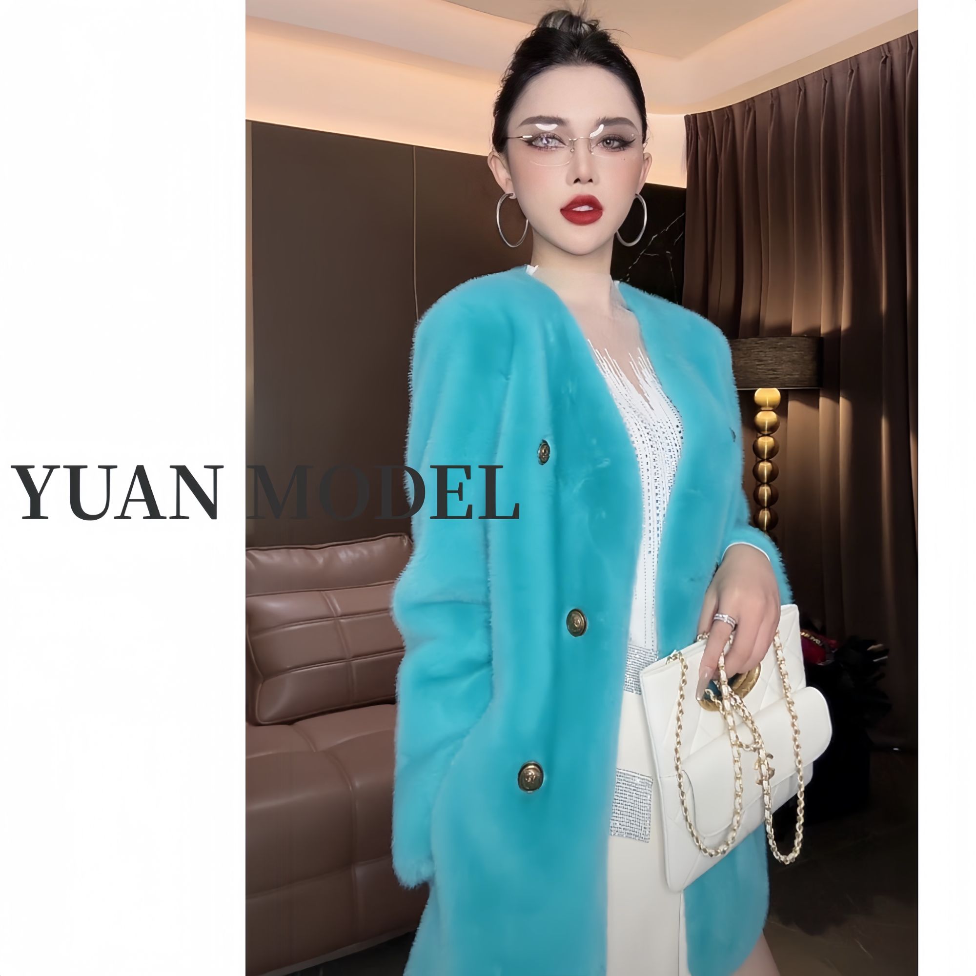 【YUAN MODEL】媛老板-高端欧货豹纹时尚气质外套女装 111713