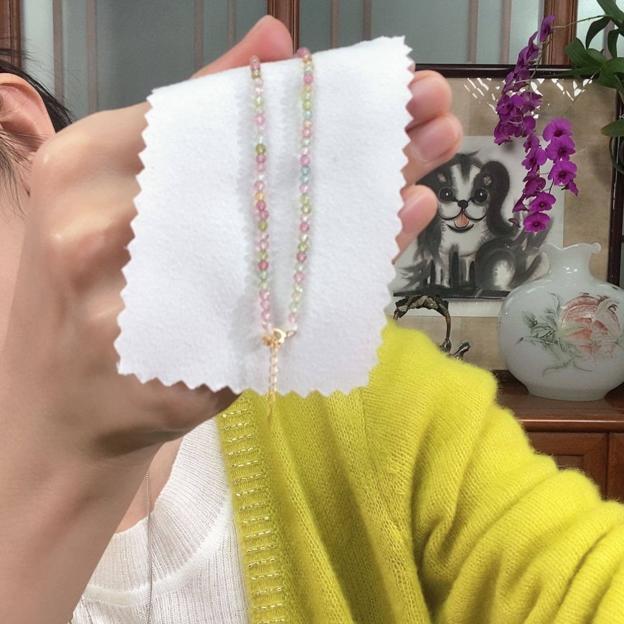 【闪购商品】碧玺手链18K金镶嵌