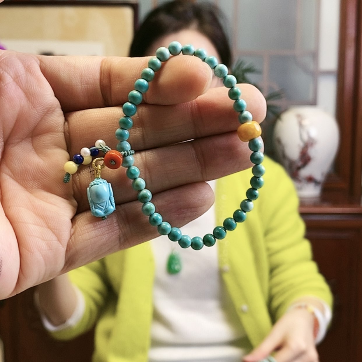 【闪购商品】绿松石手串未镶嵌