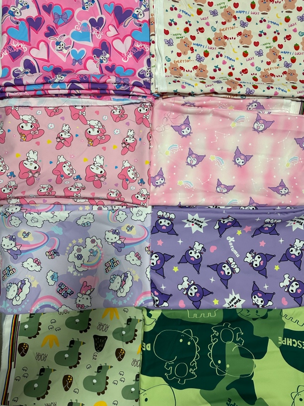 1米价破卡布料数码印花三防防水防风防油