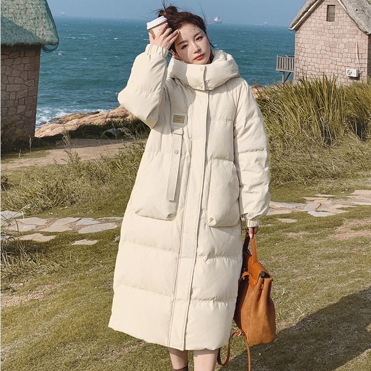雅鹿羽绒羽绒服女过膝加厚2023新款流行百搭爆款甜美宽松奶冬季外