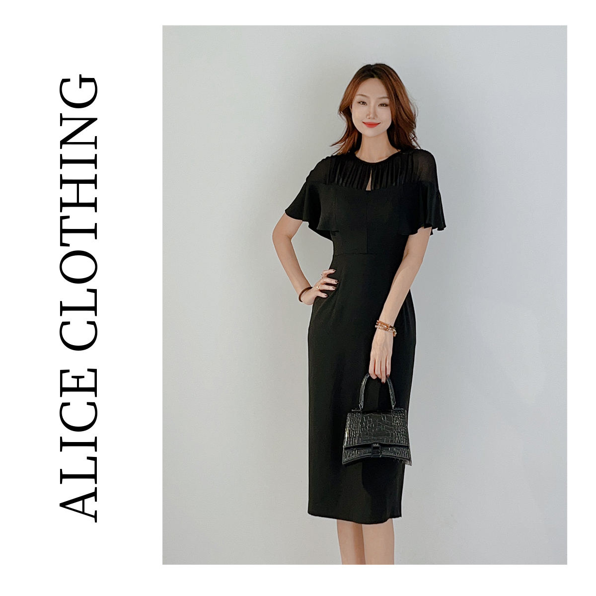 LU  ALICE “派对归来”连衣裙 优雅花边 柔滑醋酸 280141B