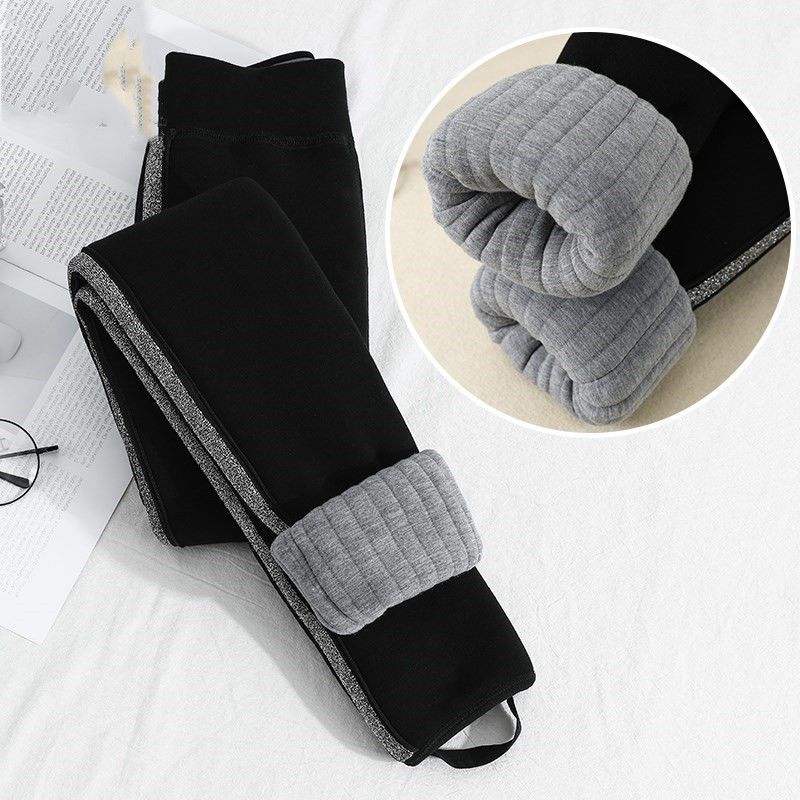 女童棉裤冬加厚打底裤加绒裤子秋冬外穿宝宝保暖超厚三层夹棉长裤