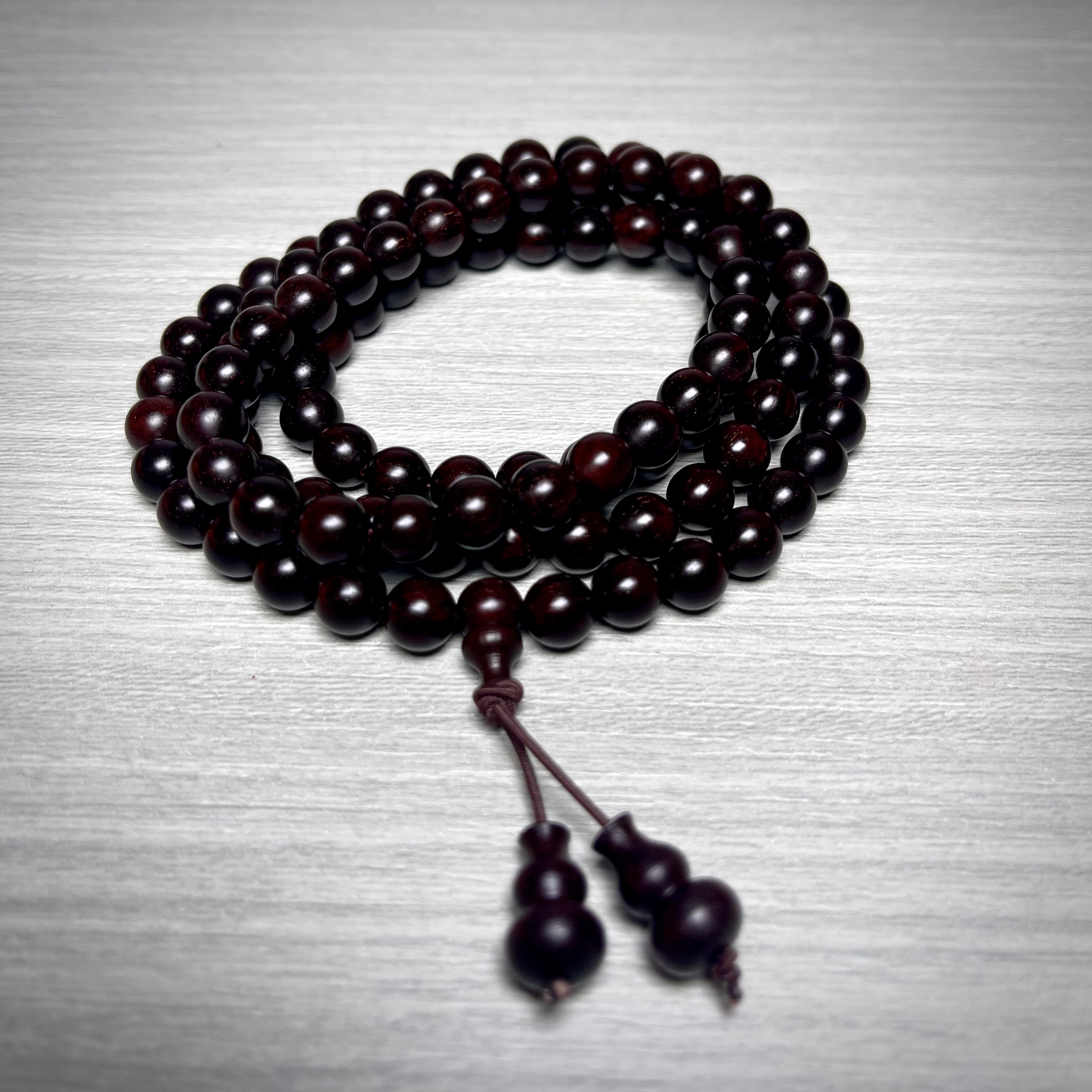 印度小叶紫檀0.8＊108颗高油密老料