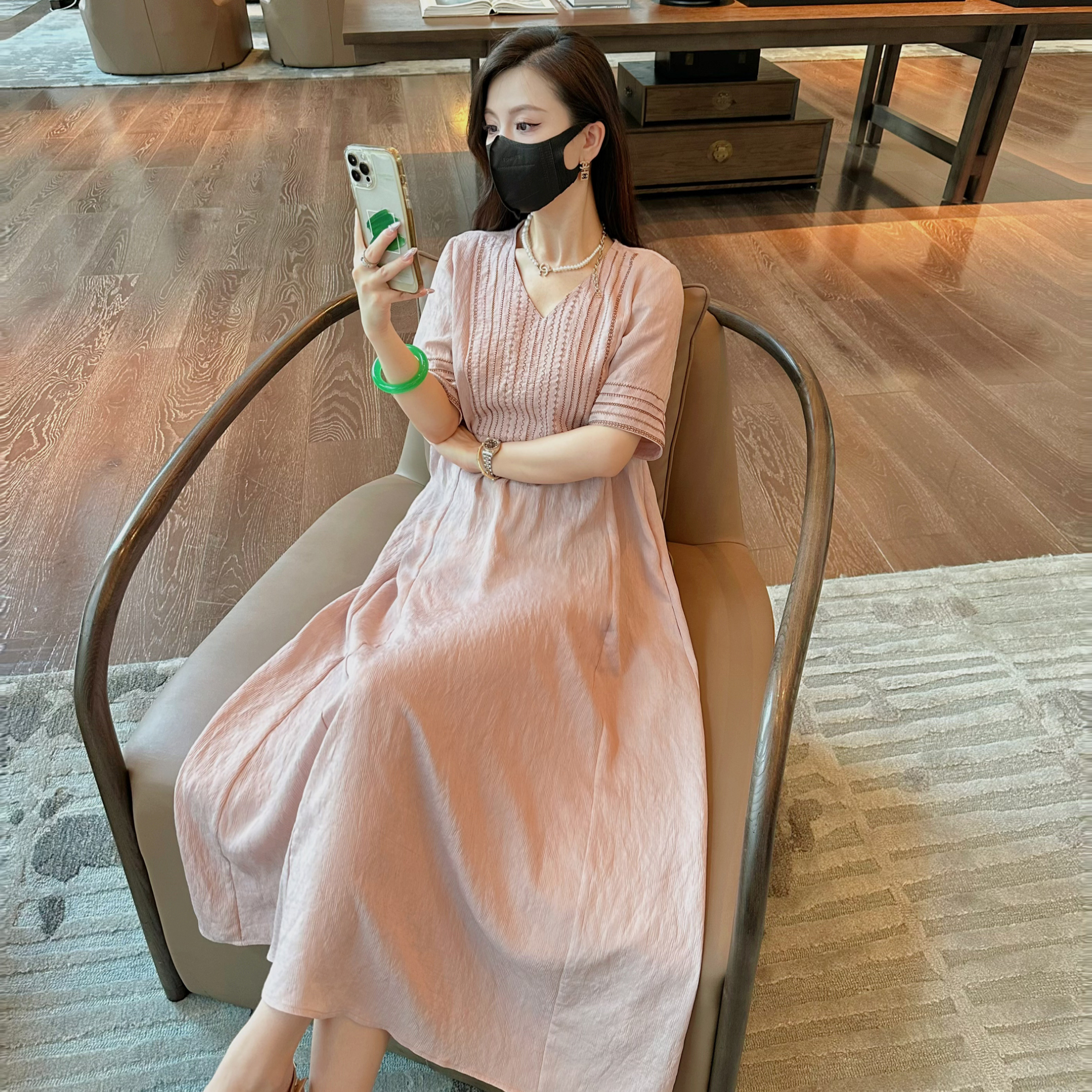 【Linda姐高端线】新款时尚气质轻奢优雅女装连衣裙AS4LJS1478