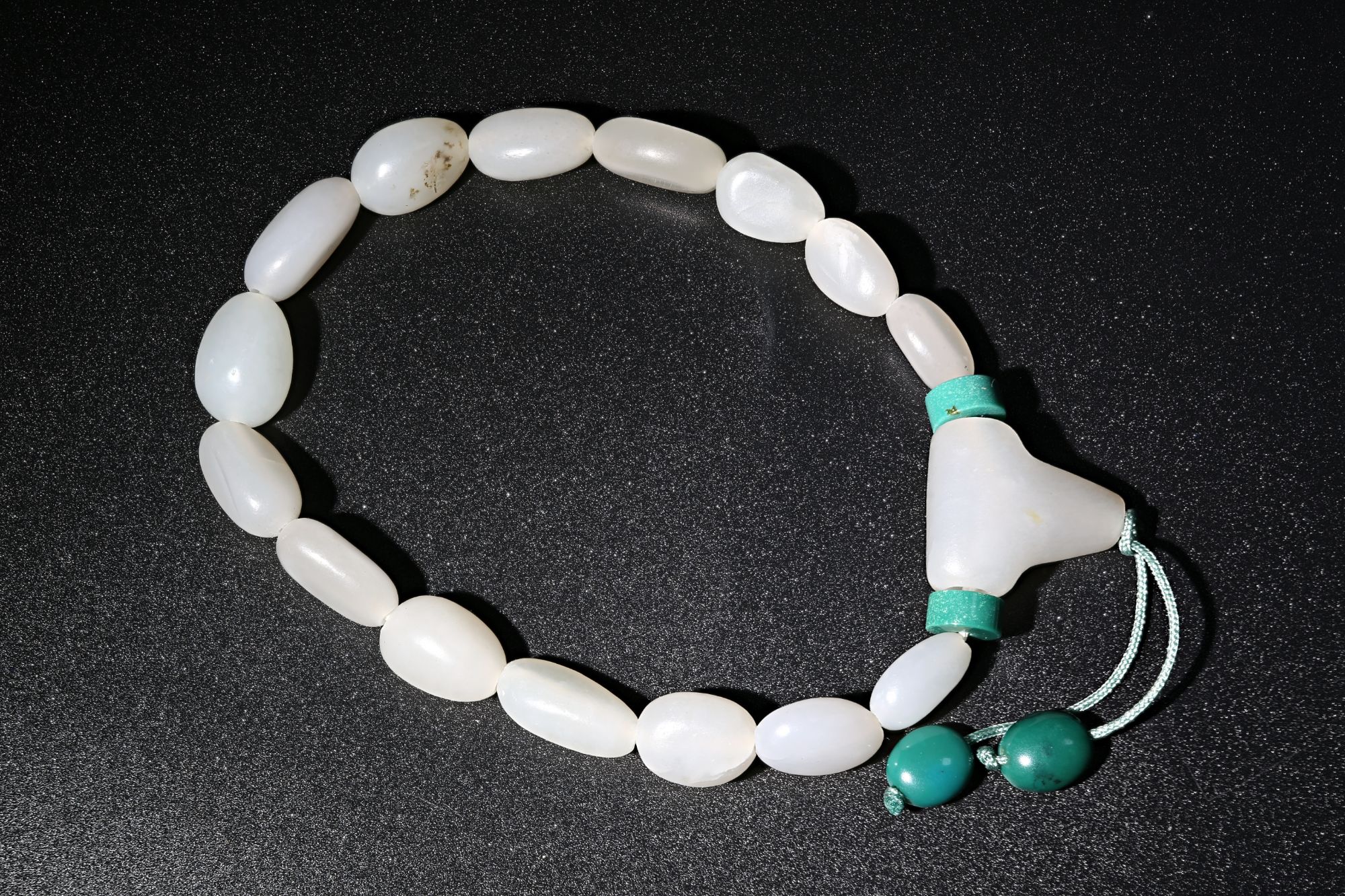 和田玉子料手链玉手串百搭气质单圈