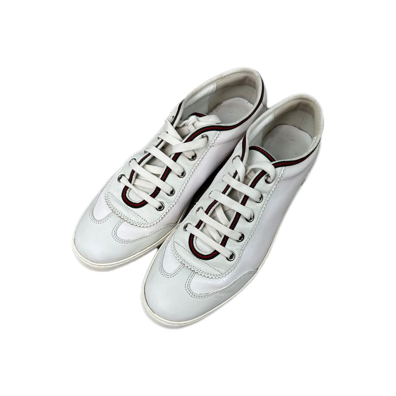 9287 Gucci 古驰 白色德训鞋 38.5码 无配件 95新