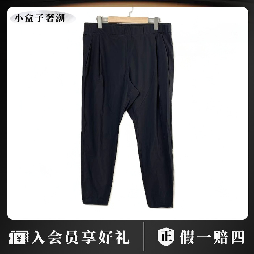 全新未使用 MONCLER 批量 黑色尼龙徽标运动裤 48/46码