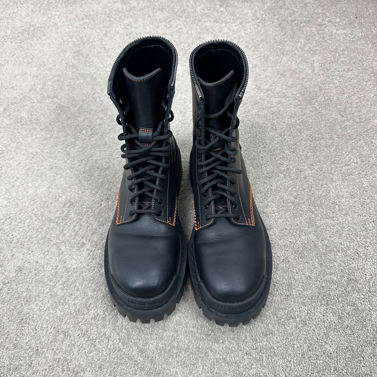 9068 Balenciaga 巴黎世家橙线靴公价8500 36码无配件95新_二手商品- 大