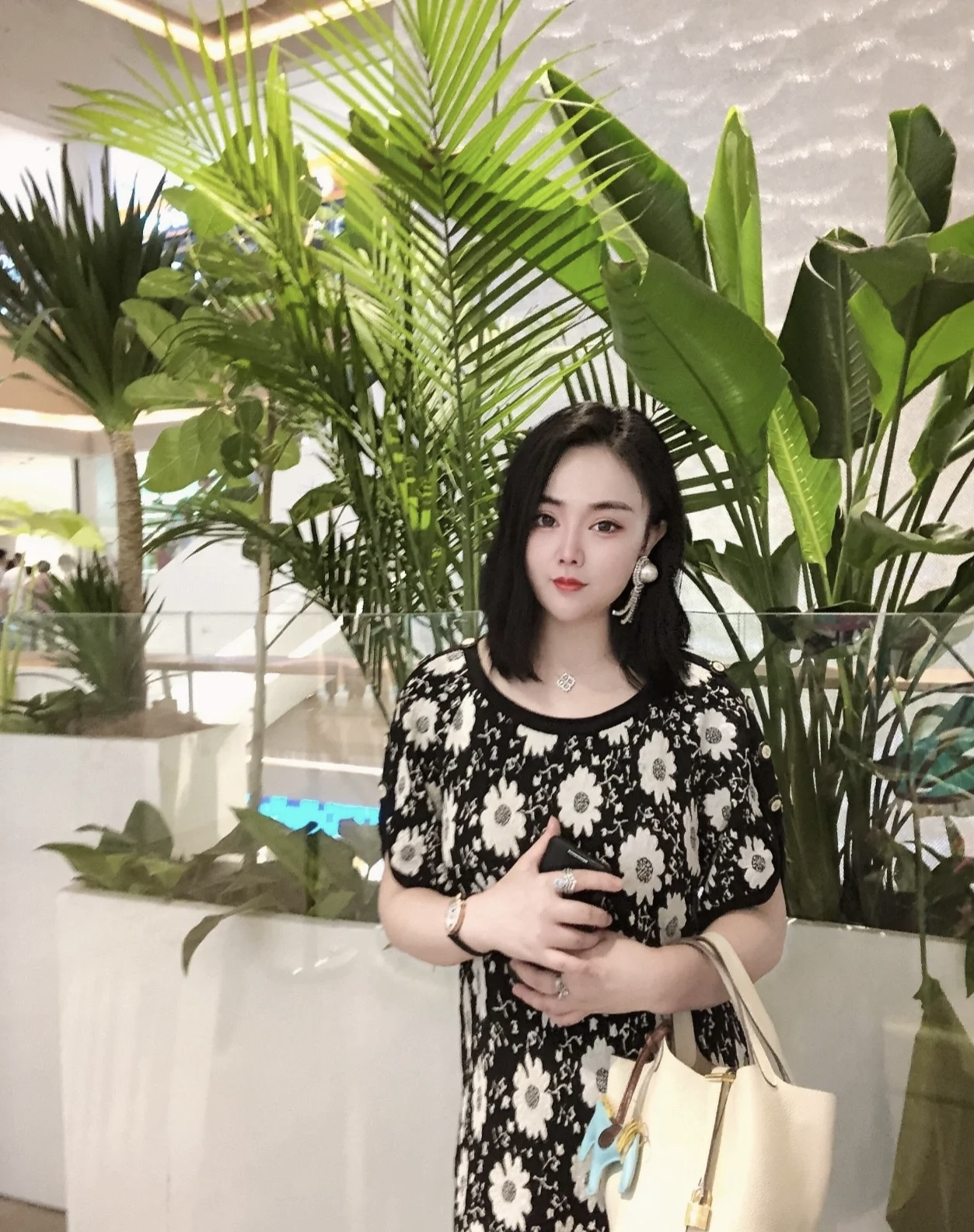 95新 Chanel/香奈儿  bb零四四五 棉 小雏菊连衣裙 36码